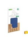 BiOBUDDi® BB-0017 | építőjáték alaplap nagy méretű kockákhoz - 100% kompatibilis minden más kedvelt márka nagy méretű kockáival | 8x16 bütyök sötétkék