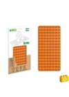BiOBUDDi® BB-0017 | építőjáték alaplap nagy méretű kockákhoz - 100% kompatibilis minden más kedvelt márka nagy méretű kockáival | 8x16 bütyök narancssárga