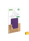 BiOBUDDi® BB-0017 | építőjáték alaplap nagy méretű kockákhoz - 100% kompatibilis minden más kedvelt márka nagy méretű kockáival | 8x16 bütyök lila