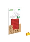 BiOBUDDi® BB-0017 | építőjáték alaplap nagy méretű kockákhoz - 100% kompatibilis minden más kedvelt márka nagy méretű kockáival | 8x16 bütyök vörös
