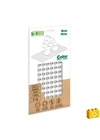 BiOBUDDi® BB-0017 | építőjáték alaplap nagy méretű kockákhoz - 100% kompatibilis minden más kedvelt márka nagy méretű kockáival | 8x16 bütyök fehér