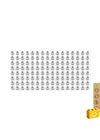 BiOBUDDi® BB-0017 | építőjáték alaplap nagy méretű kockákhoz - 100% kompatibilis minden más kedvelt márka nagy méretű kockáival | 8x16 bütyök fehér