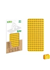 BiOBUDDi® BB-0017 | építőjáték alaplap nagy méretű kockákhoz - 100% kompatibilis minden más kedvelt márka nagy méretű kockáival | 8x16 bütyök sárga