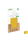 BiOBUDDi® BB-0017 | építőjáték alaplap nagy méretű kockákhoz - 100% kompatibilis minden más kedvelt márka nagy méretű kockáival | 8x16 bütyök sárga