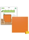 BiOBUDDi® BB-0095 | építőjáték alaplap - 100% kompatibilis minden más kedvelt márkával | 32x32 bütyök narancssárga