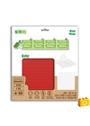 BiOBUDDi® BB-0095 | építőjáték alaplap - 100% kompatibilis minden más kedvelt márkával | 32x32 bütyök vörös