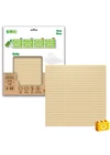 BiOBUDDi® BB-0095 | építőjáték alaplap - 100% kompatibilis minden más kedvelt márkával | 32x32 bütyök bézs