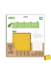 BiOBUDDi® BB-0095 | építőjáték alaplap - 100% kompatibilis minden más kedvelt márkával | 32x32 bütyök sárga