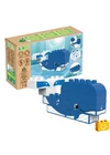 BiOBUDDi® BB-0101 | bio építőjáték | Sarkvidék - 2 az 1-ben bálna vagy fóka - 100% kompatibilis minden más kedvelt márkával