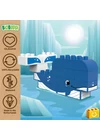 BiOBUDDi® BB-0101 | bio építőjáték | Sarkvidék - 2 az 1-ben bálna vagy fóka - 100% kompatibilis minden más kedvelt márkával