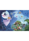 DJECO - The fairy and the unicorn - A tündér és az egyszarvú - formadobozos puzzle