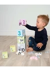 Jabadabado - Toronyépítő fa kocka - Háziállatokkal