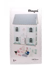 Magni - 3 szintes fa babaház bútorral, pasztell színben