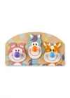 Melissa & Doug Bébi és tipegő fajátékok, Óriás puzzle gombbal, farm állatai