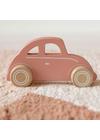 LITTLE DUTCH - Rózsaszín, tologatható, fa Beetle játékautó