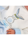LLORENS - Bimbo - újszülött fiú baba párnával, kötött sapkában - 35 cm