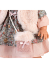 LLORENS - Martina - kislány játékbaba rózsaszín mellénnyel és sapkában - 40 cm