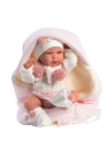 LLORENS - Nica - csecsemő kislány játékbaba masnis pólyában - 40 cm
