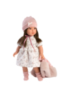 LLORENS - Sofia - kislány játékbaba kapucnis pulóverben - 40 cm