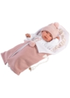 LLORENS - Tina - csecsemő kislány játékbaba síró funkcióval, pelenkázó pokróccal - 44 cm
