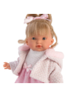 LLORENS - Valeria - kislány játékbaba rózsaszín ruhában - 28 cm