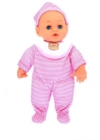 Alvós baba rózsaszín vagy kék ruhácskában - 28 cm