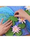 Sensory art - Gyurma művészet - Claude Monet - Tavirózsa