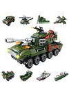 Qman - 8in1- Kétéltű páncélos harckocsi - lego-kompatibilis építőjáték 