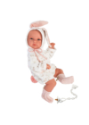 LLORENS - Bimba - kislány játékbaba nyuszis ruhában - 35 cm