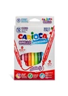 CARIOCA - duplavégű filctollszett - 12 db-os