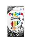 CARIOCA - Super Brush - ecsetvégű filctoll szett - 10 db-os