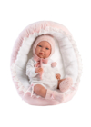LLORENS - Mimi - csecsemő kislány játékbaba síró funkcióval, bölcsővel - 42 cm