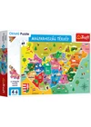 Trefl - Magyarország Térképe - oktató puzzle (44 db)