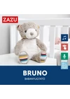 Zazu - BRUNO babanyugtató plüssmackó éjjeli fénnyel és hangrögzítővel