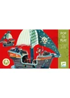Építőjáték, Pop to play - Kalózhajó 3D - Pirate boat 3D
