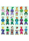 Fejlesztő játék - Állatdivat, 54 db-os - Eduludo Mix and Match Modanimo