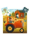 Formadobozos puzzle - Traktor, 16 db-os - The tractor