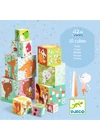 Toronyépítő kocka - Erdei állatok - 10 forest blocks