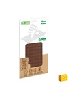BiOBUDDi® BB-0017 | építőjáték alaplap nagy méretű kockákhoz - 100% kompatibilis minden más kedvelt márka nagy méretű kockáival | 8x16 bütyök barna