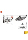 WANGE® 4002 - Katonai helikopter építőjáték - 100% kompatibilis minden más kedvelt márkával