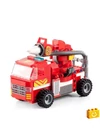 CaDA® C52009W - Ferman 2 az 1-ben robot vagy tűzoltóautó építőjáték - 100% kompatibilis minden más kedvelt márkával