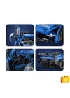 CaDA® C52023W - Shadow  kék sportkocsi - 100% technic-kompatibilis építőjáték