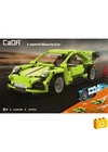 CaDA® C52024W - Legend zöld sportkocsi - 100% technic-kompatibilis építőjáték