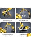 CaDA® C65003W - Markológép -Exkavátor - 100% technic-kompatibilis építőjáték