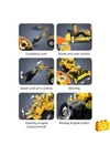CaDA® C65004W - 2 az 1-ben Dömper vagy homlokrakodó - 100% technic-kompatibilis építőjáték
