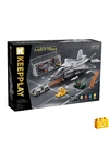 QMAN® 23019 - Shenyang J-35 lopakodó hordozó alapú vadászgép és reptéri járművek - 100% technic-kompatibilis építőjáték