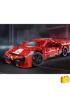 QMAN® 54007 - Lightning Flame piros versenyautó - 100% technic-kompatibilis építőjáték