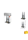 WANGE® 5213 - Petronas tornyok Kuala Lumpur – Malájzia építőjáték - 100% kompatibilis minden más kedvelt márkával
