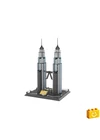WANGE® 5213 - Petronas tornyok Kuala Lumpur – Malájzia építőjáték - 100% kompatibilis minden más kedvelt márkával