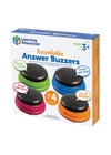 Learning Resources LER 3769 Answer Buzzers nyomógombok felvehető hanggal (4 darabos készlet)